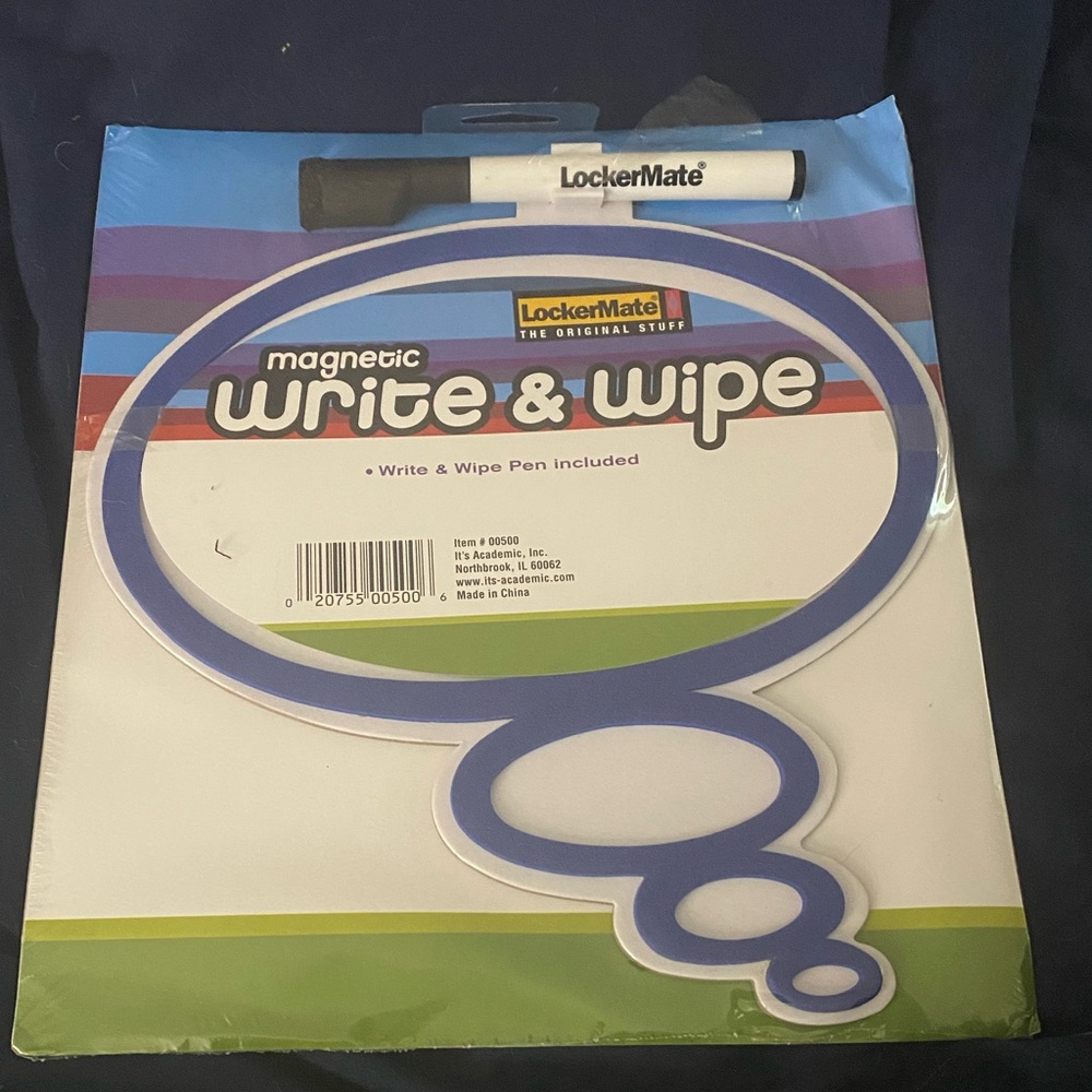 Magnetic Write & Wipe Board - Blue
